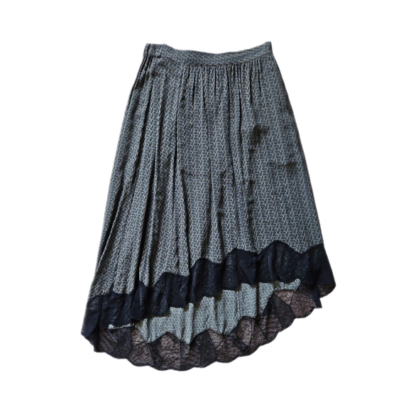 ZADIG & VOLTAIRE | Joslin Monogram High Low Midi Skirt in Size FR 34 / US 2 - Picture 2 of 5